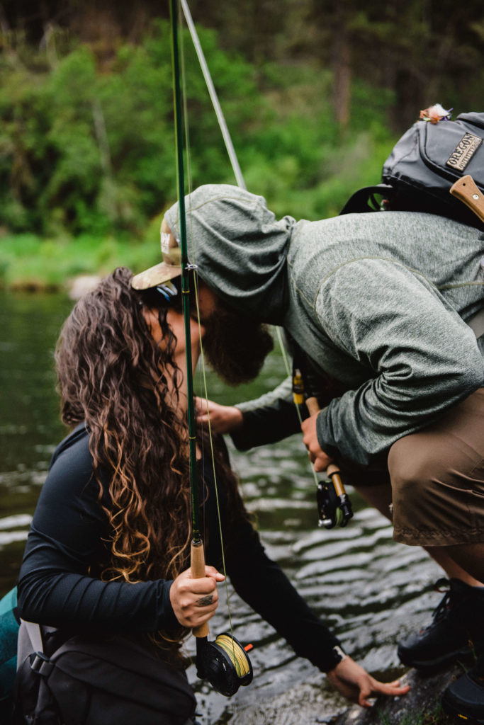 Bend Oregon fly fishing couple, Ryan Johnson and Cheryl Valdez.