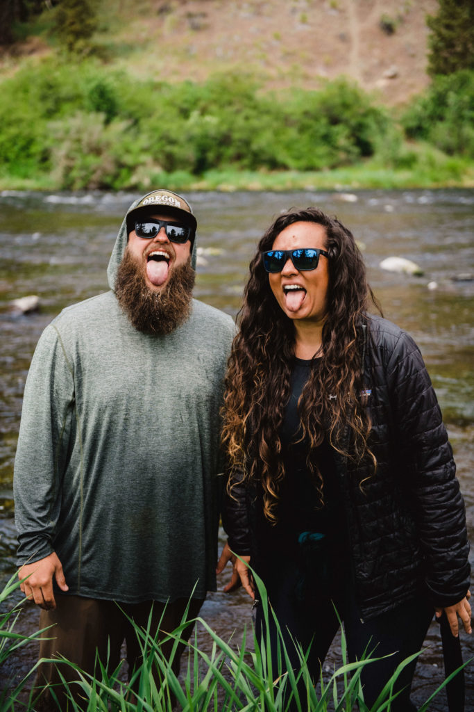 Oregon couple eats salmon flies to get lucky during fishing season.